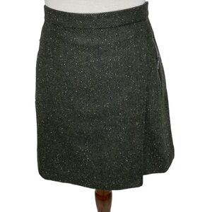 Banana Republic Wool Flecked Envelope Style Skirt